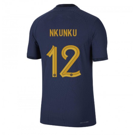 Jalkapallo Pelipaidat/Peliasut Ranska Christopher Nkunku 12 Kotipelipaita Mm-Kisat 2022 Jalkapallo Pelipaidat/Peliasut Ranska Christopher Nkunku 12 Kotipelipaita Mm-Kisat 2022
